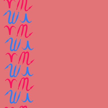 Zodiac Signs Dikişsiz desen. Vektör Illustration