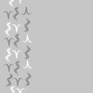 minimal eğri işaretleri vektör illüstrasyon, kopya uzay arka plan, Koç zodyak