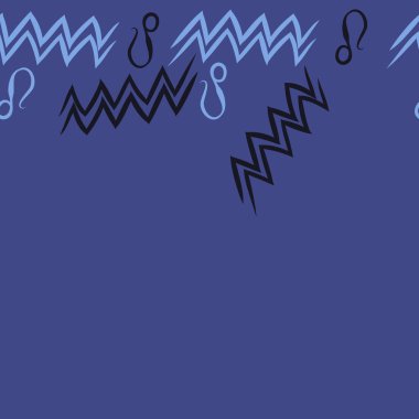 Soyut basit dalgalar süs dikişsiz desen