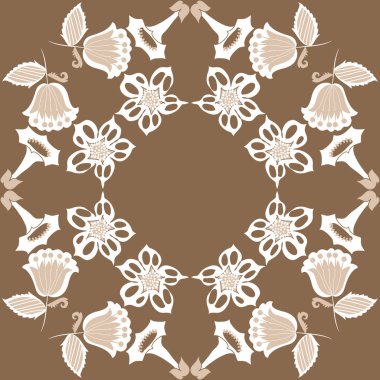 Kusursuz çiçek deseni, vektör çizimi