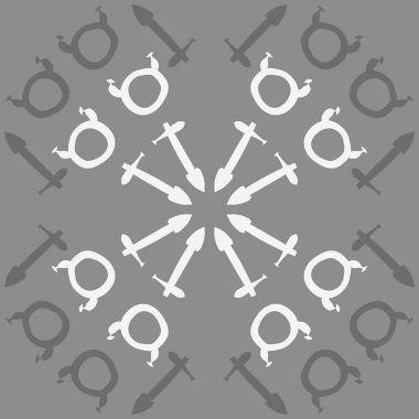 Soyut basit zodyak süsleme Dikişsiz desen