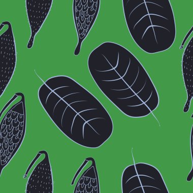 Soyut basit yaprakların kusursuz deseni