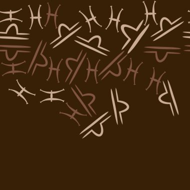 Soyut basit zodyak süsleme Dikişsiz desen