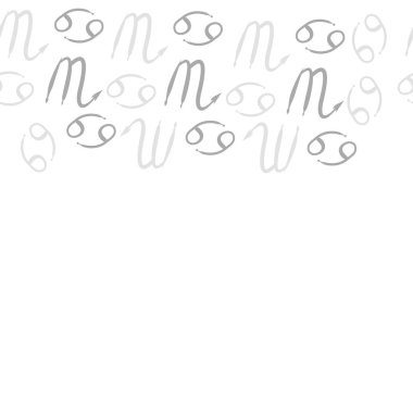 desen arka plan, Burç işaretleri ile vektör deseni 