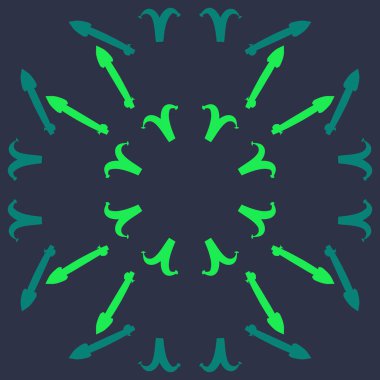 Zodiac Signs-Aries, yay Dikişsiz deseni. Vektör Illustration