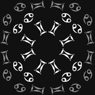 Soyut basit zodyak süsleme Dikişsiz desen