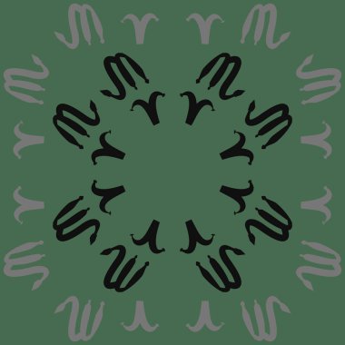 Soyut basit zodyak süsleme Dikişsiz desen