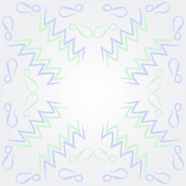 Soyut basit zikzak süs dikişsiz desen