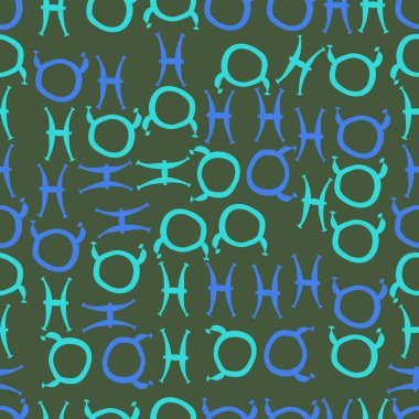 Soyut basit zodyak süsleme Dikişsiz desen