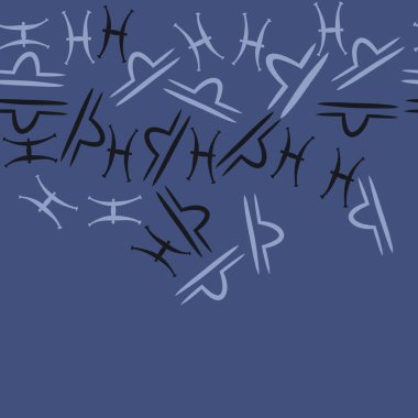 Soyut basit zodyak süsleme Dikişsiz desen