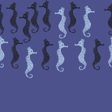 Denizatı deseni renkli vektör illüstrasyon. Kopyalama alanı