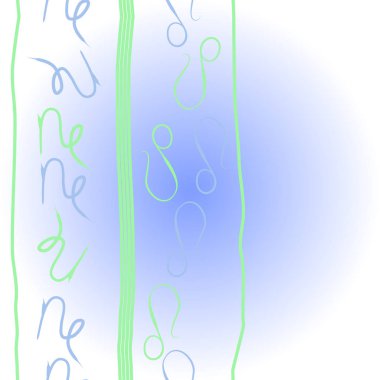 Zodyak işaretleri Dikişsiz desen - aslan, oğlak. Vektör çizimi