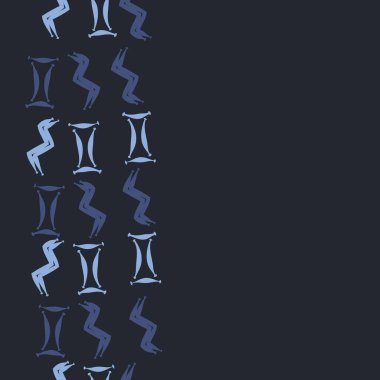 burç işaretleri ile dikişsiz desen, vektör illüstrasyon 