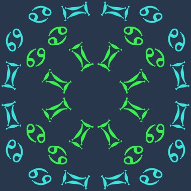 Soyut basit zodyak süsleme Dikişsiz desen