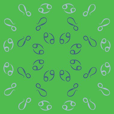 Zodiac Signs, doodle, kopya alanı dairesel desen