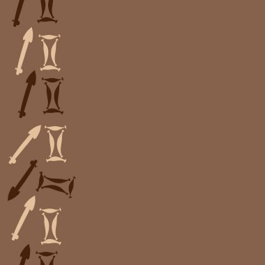 Burçların dikişsiz desen - yay, İkizler. Vektör çizimi