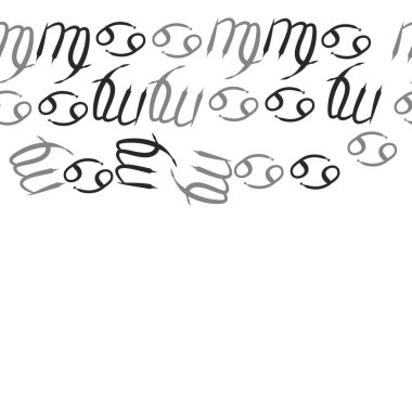 Zodiac Signs ile farklı Dikişsiz desen