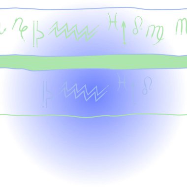 Soyut basit zodyak süsleme Dikişsiz desen