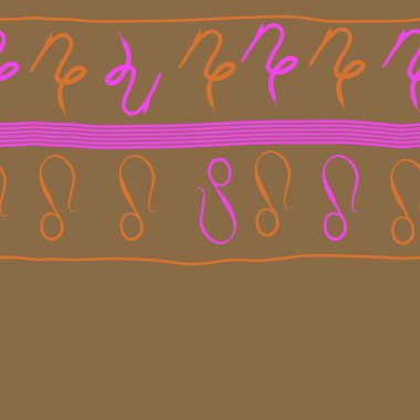 desen arka plan, burçlar ile soyut vektör desen 