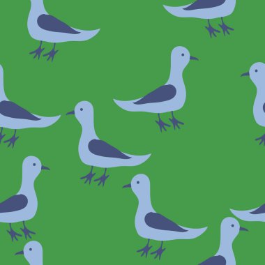 renkli dikişsiz güvercinler desen, sadece vektör illüstrasyon 