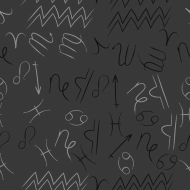 Soyut basit zodyak süsleme Dikişsiz desen