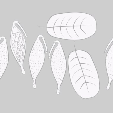 Soyut basit yaprakların kusursuz deseni