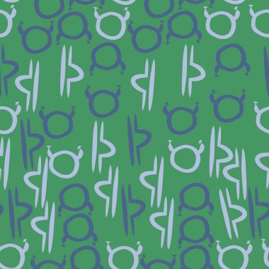 Soyut basit zodyak süsleme Dikişsiz desen