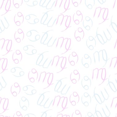 Soyut basit zodyak süsleme Dikişsiz desen