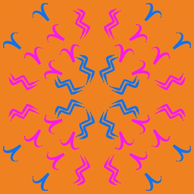 Soyut basit kaligrafi dikişsiz desen