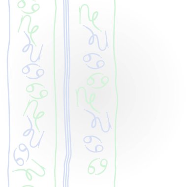 Soyut basit burç süslerinin kusursuz deseni