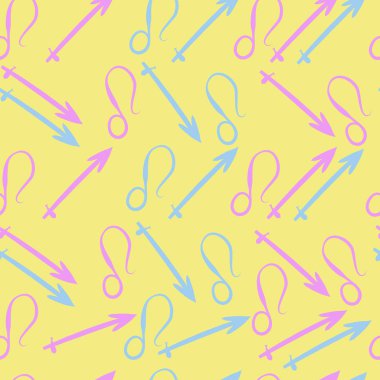 Soyut basit burç süslerinin kusursuz deseni