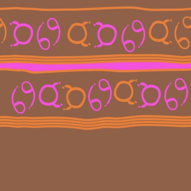 farklı sembollerle kesintisiz vektör arka planı