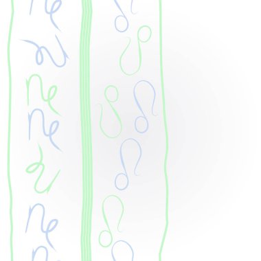 Zodyak işaretleri Dikişsiz desen - aslan, oğlak. Vektör çizimi