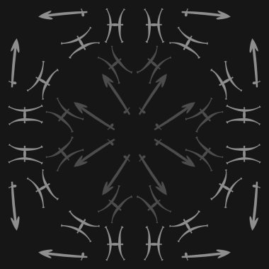 Zodiac Signs Dikişsiz desen. Vektör Illustration