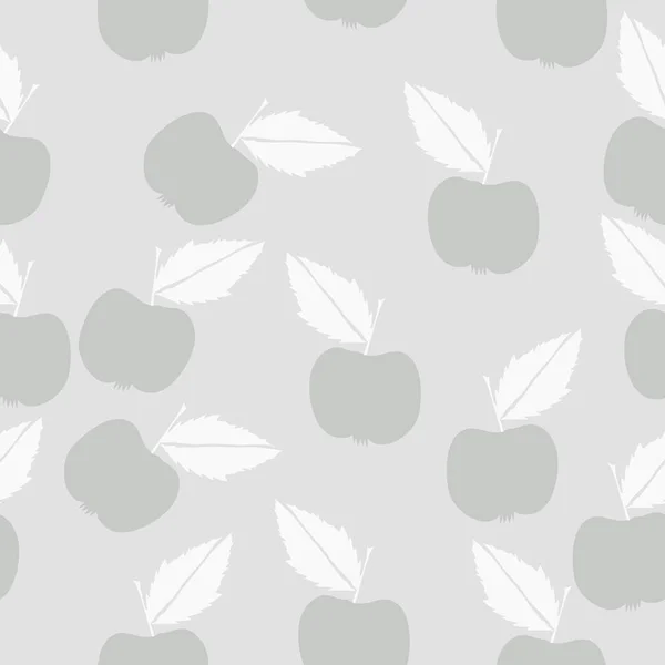 Abstraktní Pozadí Jablky Listy — Stockový vektor