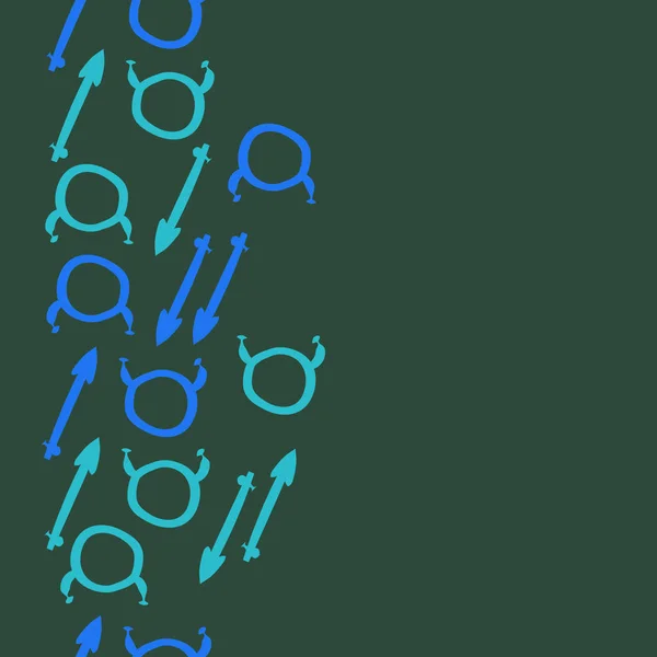 干支のシームレスなパターン 天秤座 射手座 ベクトルイラスト — ストックベクタ