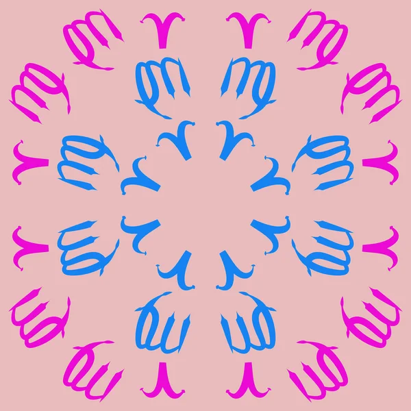 Mönster Bakgrund Vektor Mönster Med Zodiacteckenet — Stock vektor