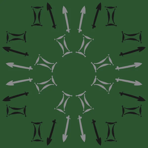 Seamless Pattern Zodiac Signs Sagittarius Gemini Vector Illustration — Stock Vector