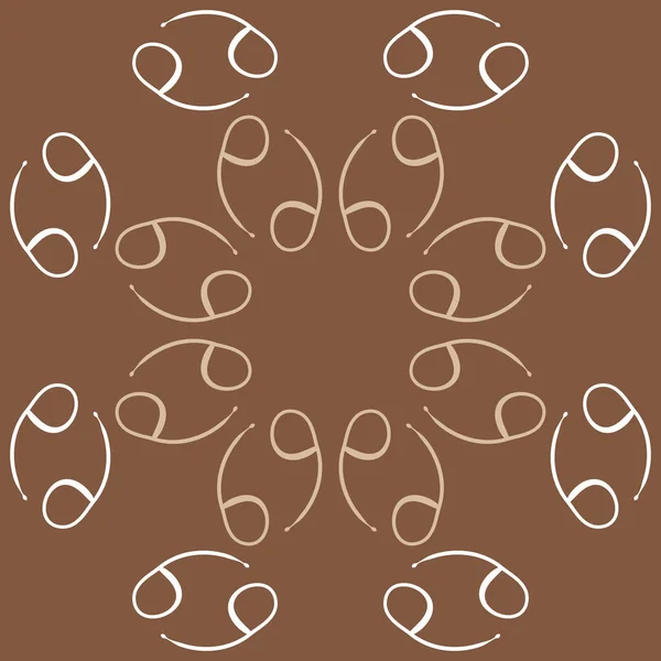 Циркулярный Рисунок Знаков Зодиака Каракулей Копировального Пространства — стоковый вектор
