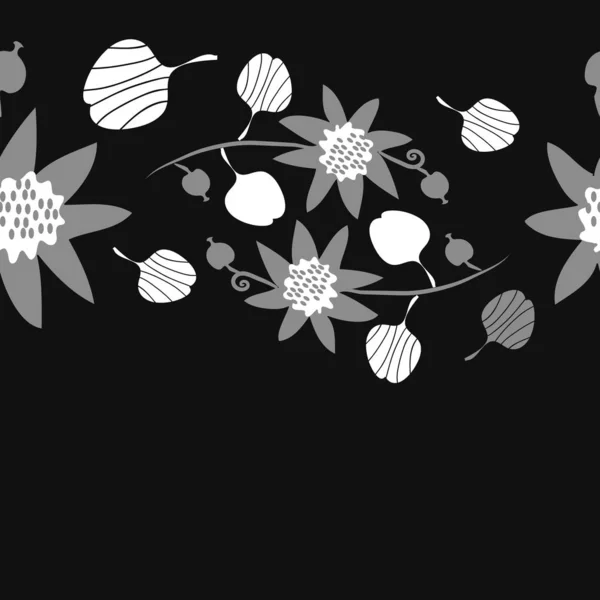 Nahtloses Blumenmuster Vektorillustration — Stockvektor