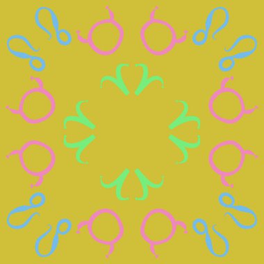 Soyut basit zodyak süsleme Dikişsiz desen