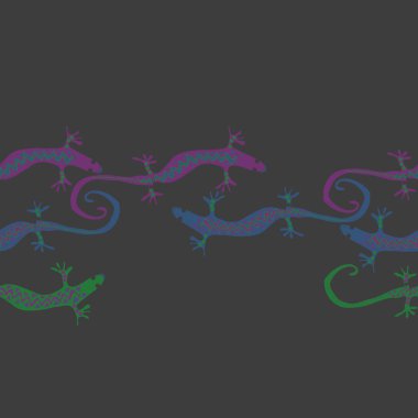 sorunsuz yatay kertenkele desen, sadece vektör illüstrasyon