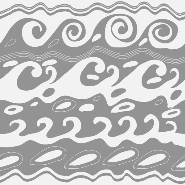 Бесшовный Рисунок Абстрактных Простых Волн — стоковый вектор