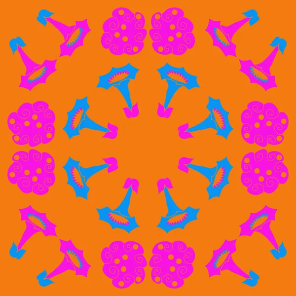 Soyut basit çiçeklerin kusursuz deseni