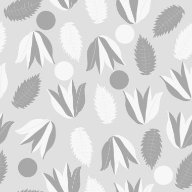 Modern çiçek çerçeve tasarım arka planda soyut çiçek elemanları