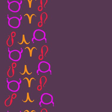 Soyut basit zodyak süsleme Dikişsiz desen