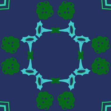 Soyut basit çiçeklerin kusursuz deseni