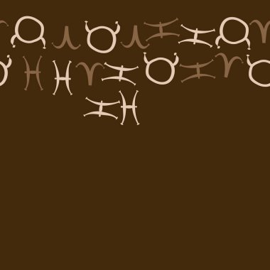 Burçların dikişsiz deseni, vektör illüstrasyonu