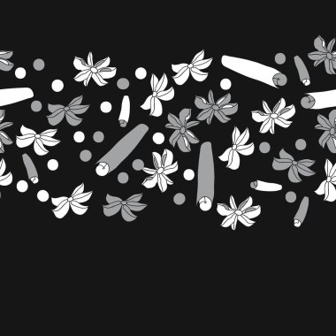 Tarçın ve anason ile soyut dikişsiz desen 