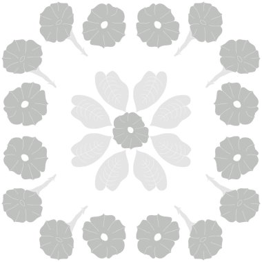 Soyut basit çiçeklerin kusursuz deseni